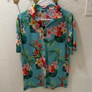 Bad Birdie Vibrant Floral Men's Shirt